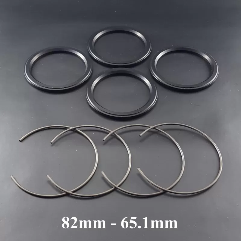 Spigot Ring set Aluminium • 82 mm to 65.1mm